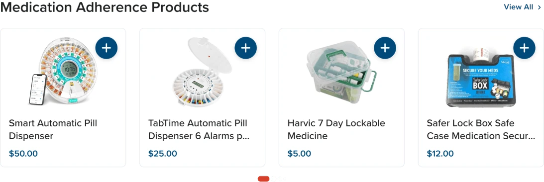 Medication Adherence products that can be purchased using a member's benefits