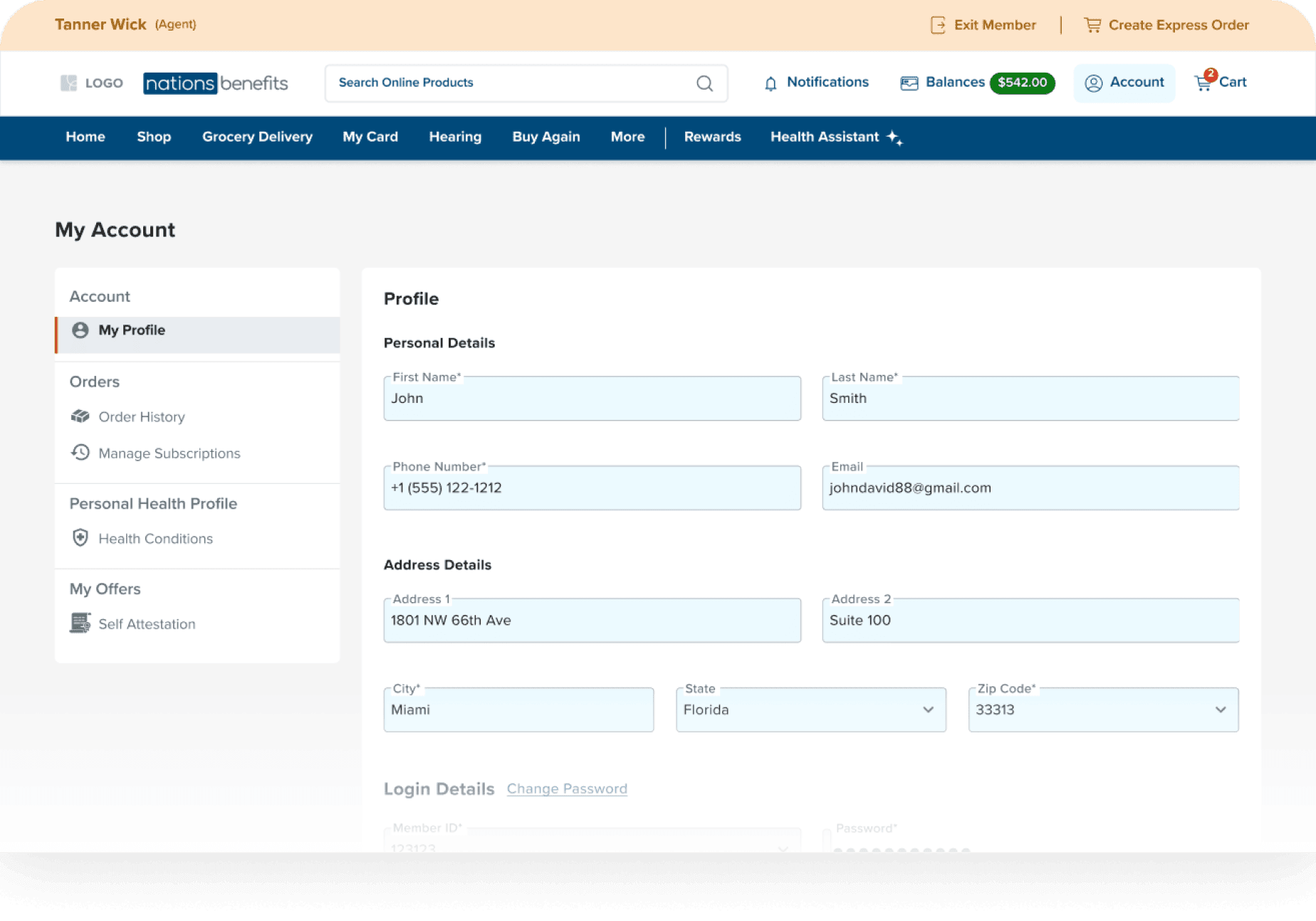 Update member profiles