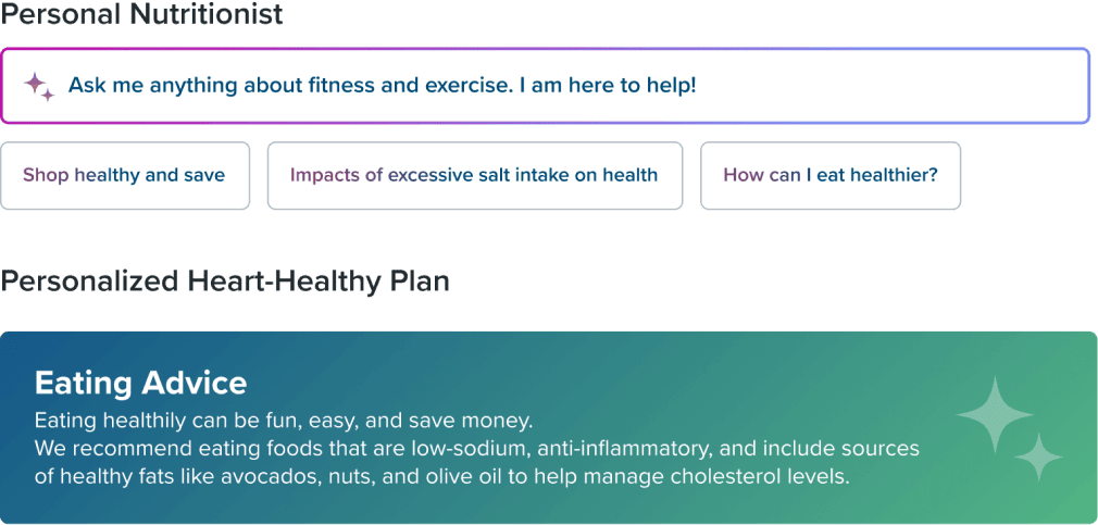 AI nutritional and dietary guidance